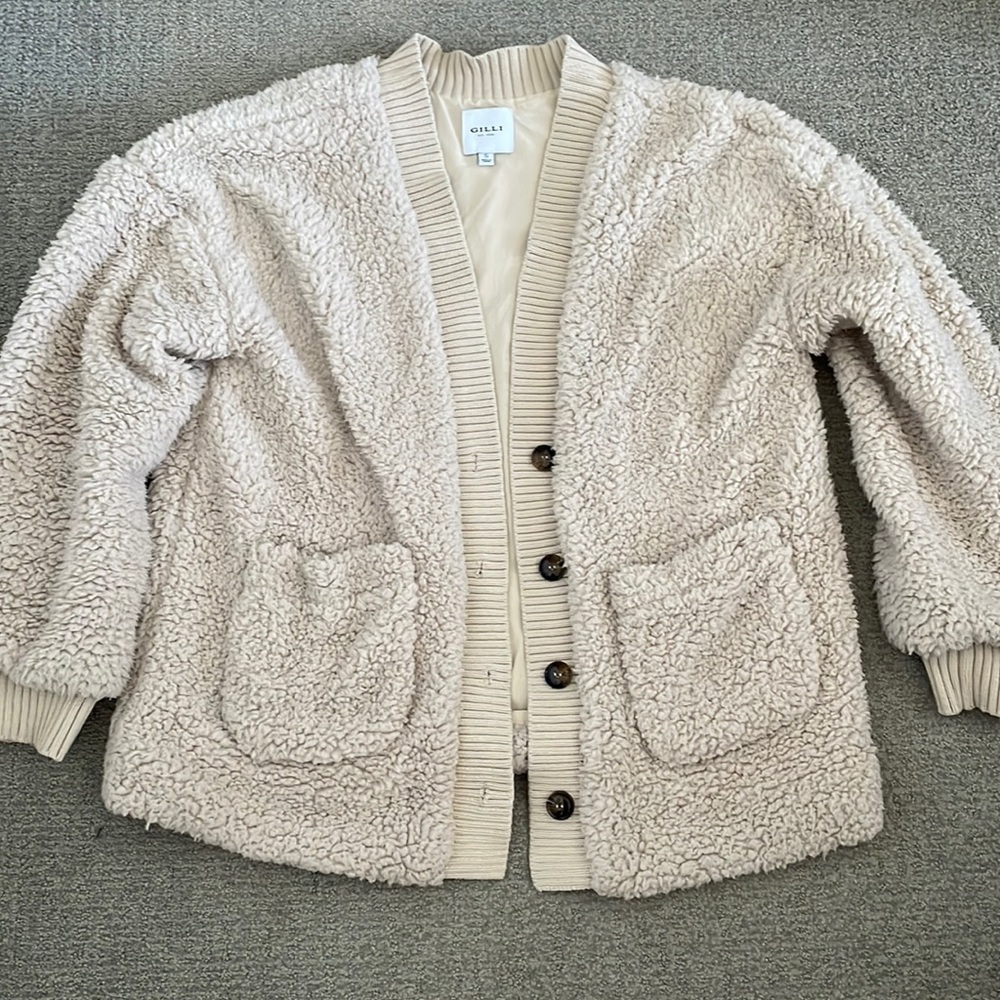 Sherpa style cardigan